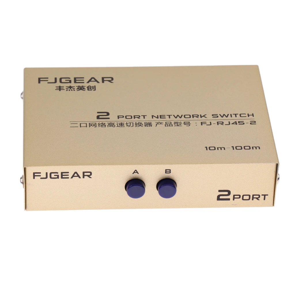 2 порта AB ручной сетевой коммутатор в 1/1 дюйм RJ45 Ethernet|Сетевые коммутаторы| |