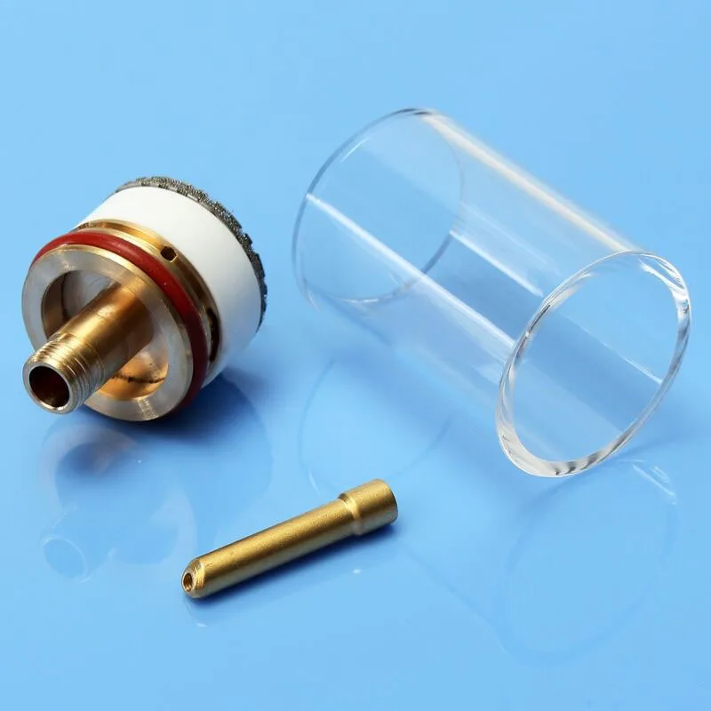 Стеклянный патрон для газовых линз изолятор TIG Torch Cup комплект сопла