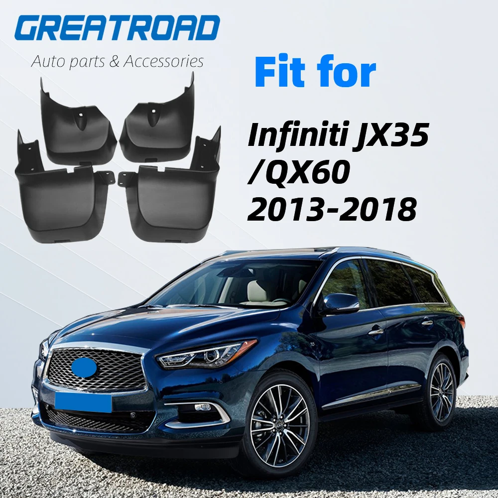 4 шт. Брызговики для Infiniti JX35 QX60 2013 2018 Брызговик Fender автомобиля спереди и сзади 2014