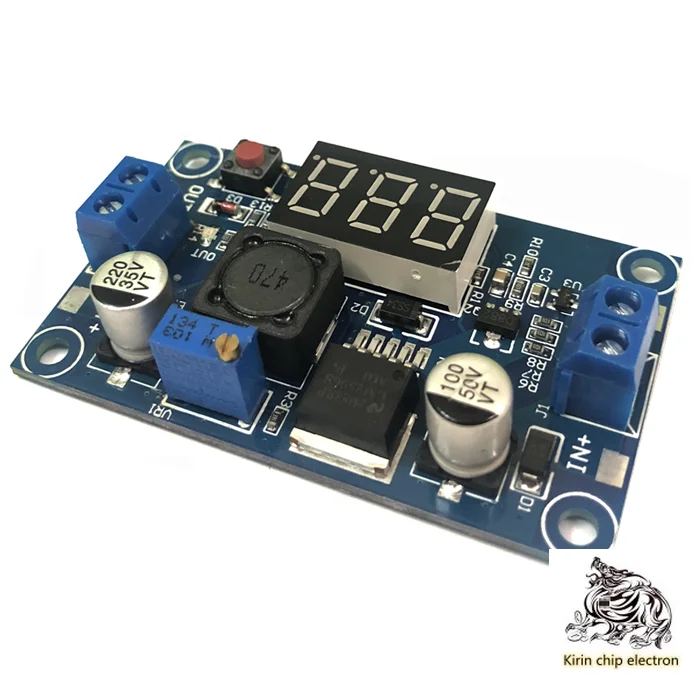 5 шт./лот lm2596 DC-DC Регулируемый понижающий модуль с Вольтметр | Электронные