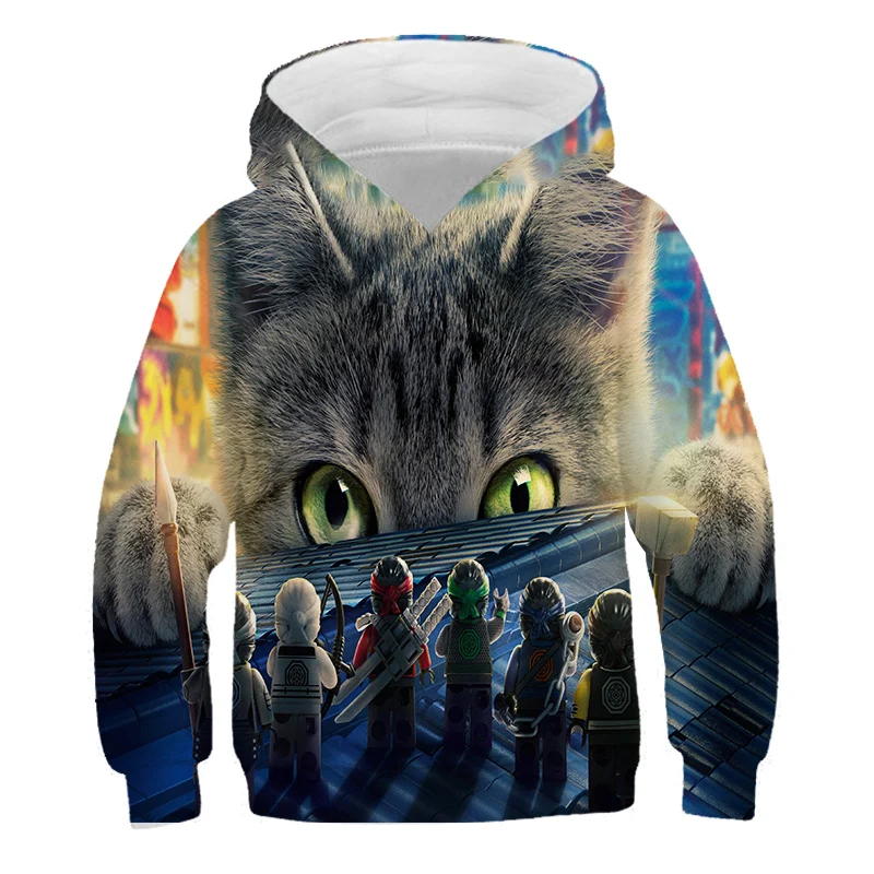 

Ninjago Hooded Long Sleeves chothing Children Spring Autumn Clothes Toddler Outerwear New Boys Girls Hoodie Legoes T-shirts Baby