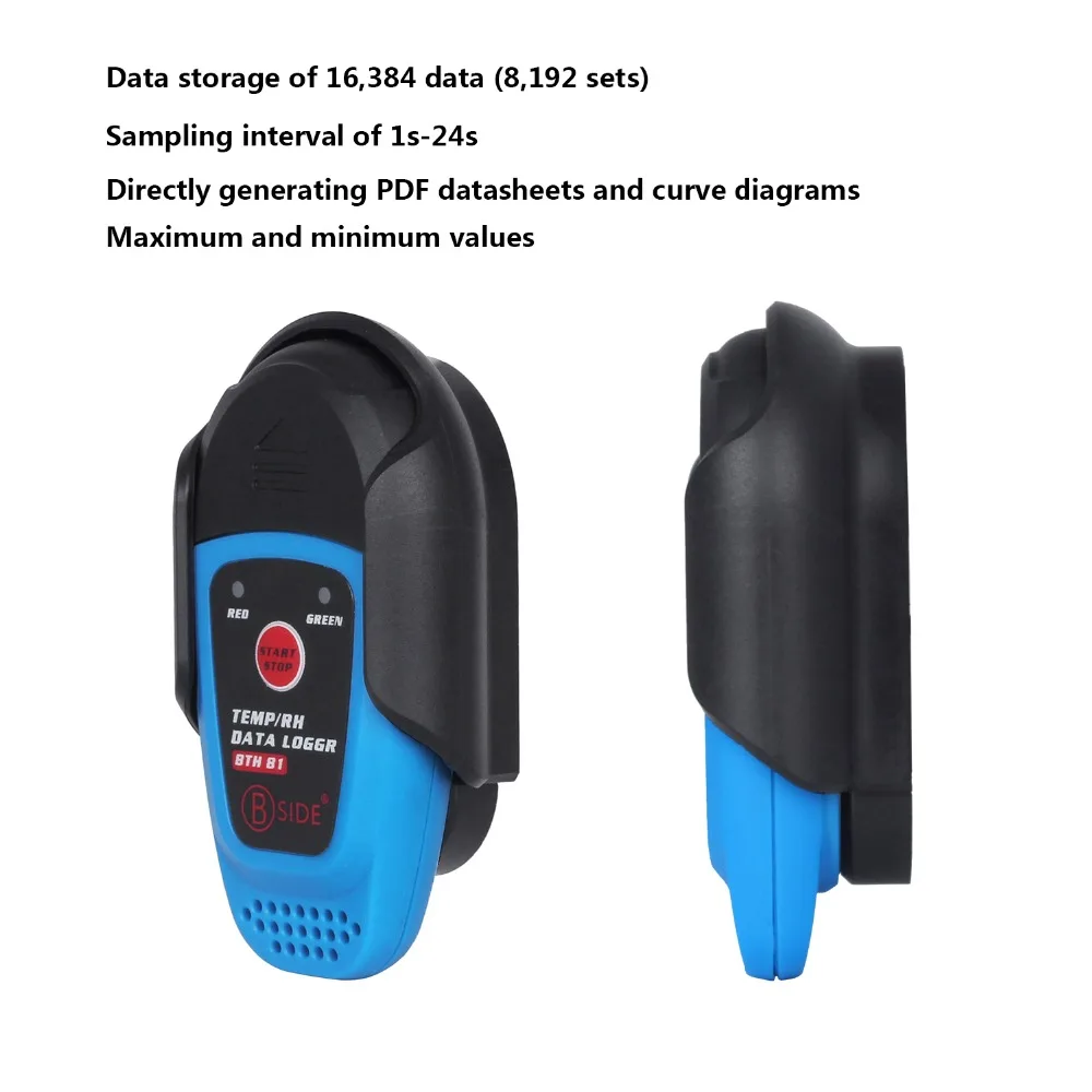 Intelligent Temperature Humidity data logger BSIDE BTH81 For cold chain drug storage USB automatic generation of reports | Инструменты