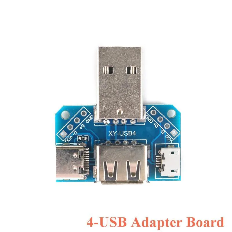 Плата адаптер с разъемом Mini Micro Female USB переходник 4P 5P 2 54 мм 3 4USB плата адаптера PCB