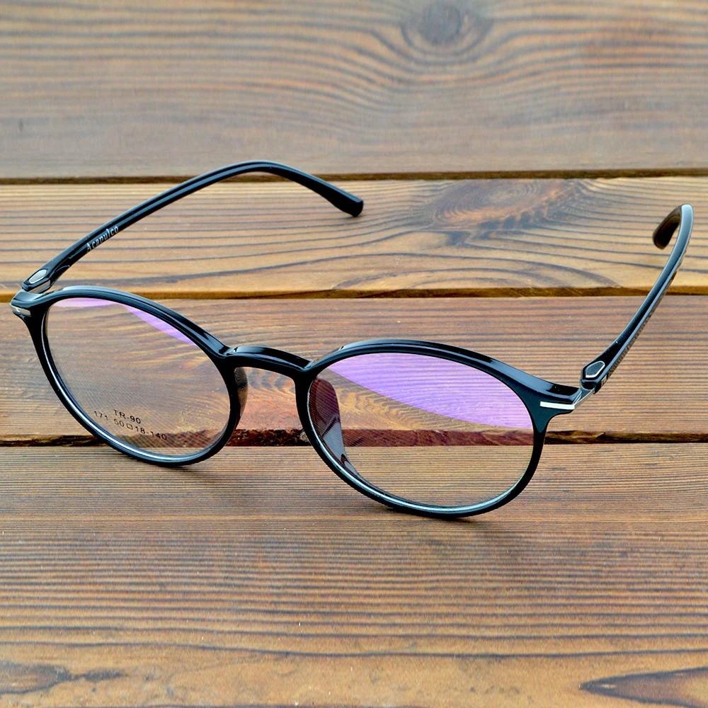 

Tr90 Round Ultra Light Sturdy Metal Hinges Comfortable Optical Frame Custom Photochromic,Progressive Myopia Reading Glasses