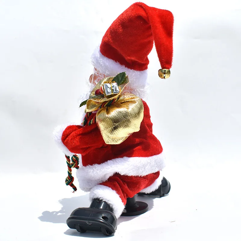 

GZTZMY Merry Christmas Decorations for Home Decor Spinning Music Santa Happy New Year 2021 Navidad Natal Christmas Ornaments