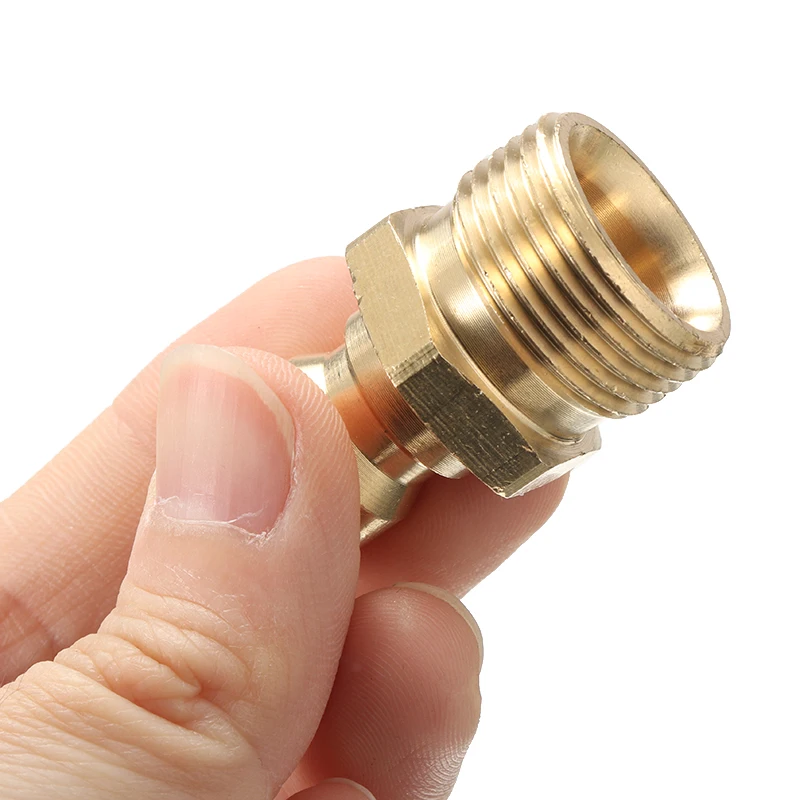 

High Quality Brass M22 M24 Thread Hose Water tube Connector Tap Snap Adaptor Fitting Pressure Car Washer Quick Release Adapter