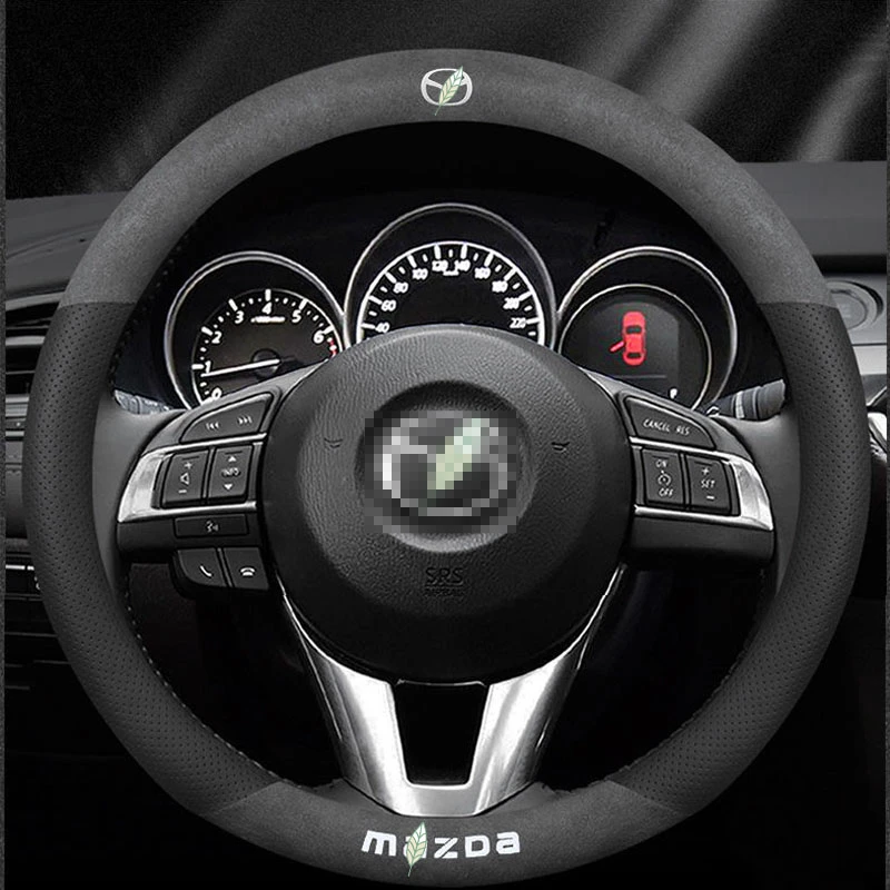 

High-end Car Leather Steering Wheel Cover for For For MAZDA 2 3 5 6 CX-3 CX-5 CX-7 CX-9 Speed Miata MX5 Axela Atenza Auto parts