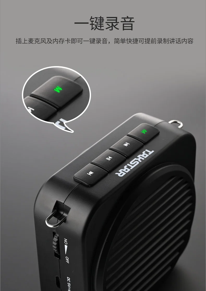 Takstar E150 портативный Bluetooth усилитель Поддержка одной мелодии циркуляции использовать для обучения, гид, обучение, продвижение, pro