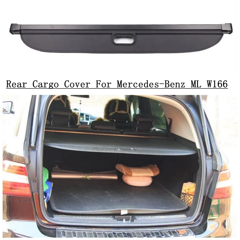 For Mercedes-Benz ML W166 ML320 ML350 ML400 500 2013-2017 Rear Cargo Cover Partition Curtain Screen Shade Trunk Security Shield |