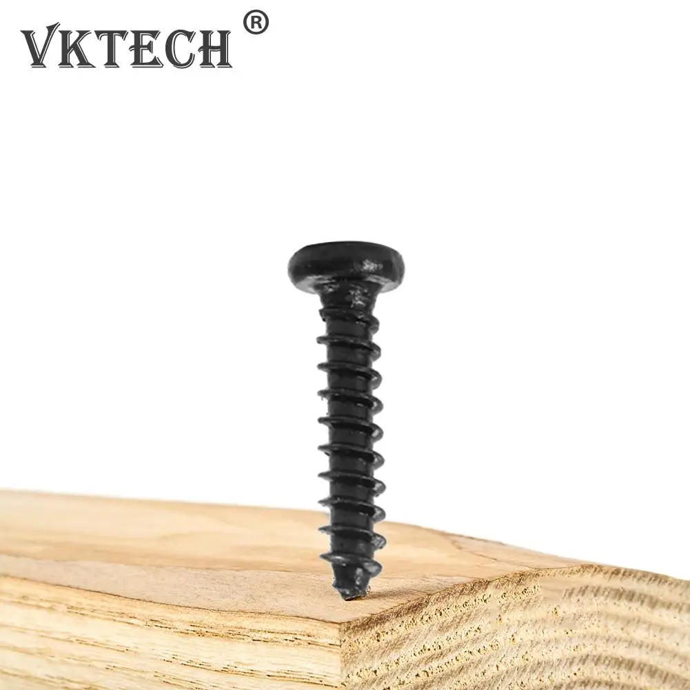 

250pcs Cross Round Head PA Screws Self Tapping Assortment Kit 4-20 Size Iron Plating Nickel Screw Hardware Supplies