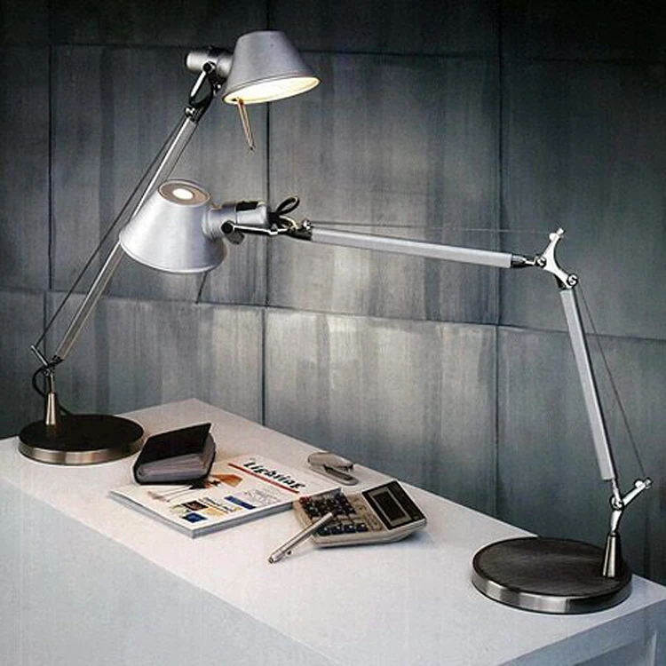 구매 긴 스윙 암 책상 램프 Led 테이블 램프 사무실 Led 독서 빛 홈 램프 국 Led 책상 램프 클립