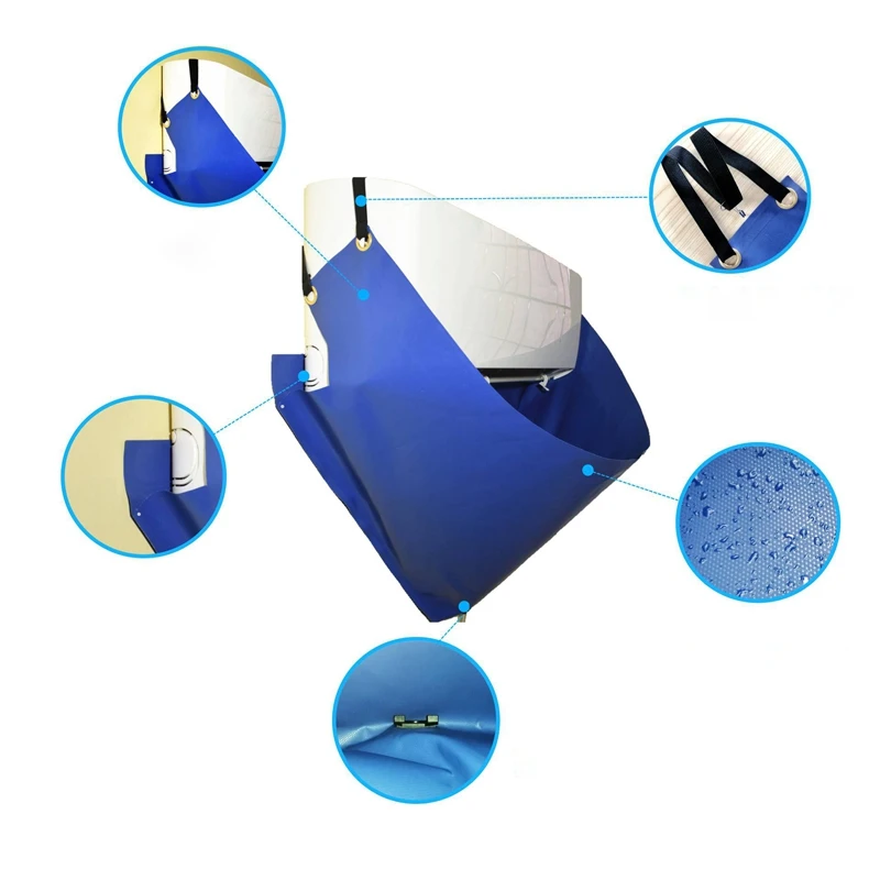 

Air Conditioner Cleaning Cover for Air Conditioner 1- 2P,Range Hood Cleaning Waterproof Cover,Cleaning Tool Kit