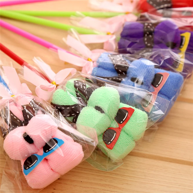 10 шт. мультяшная микрофибра полотенца плотная Горячее предложение собака торт