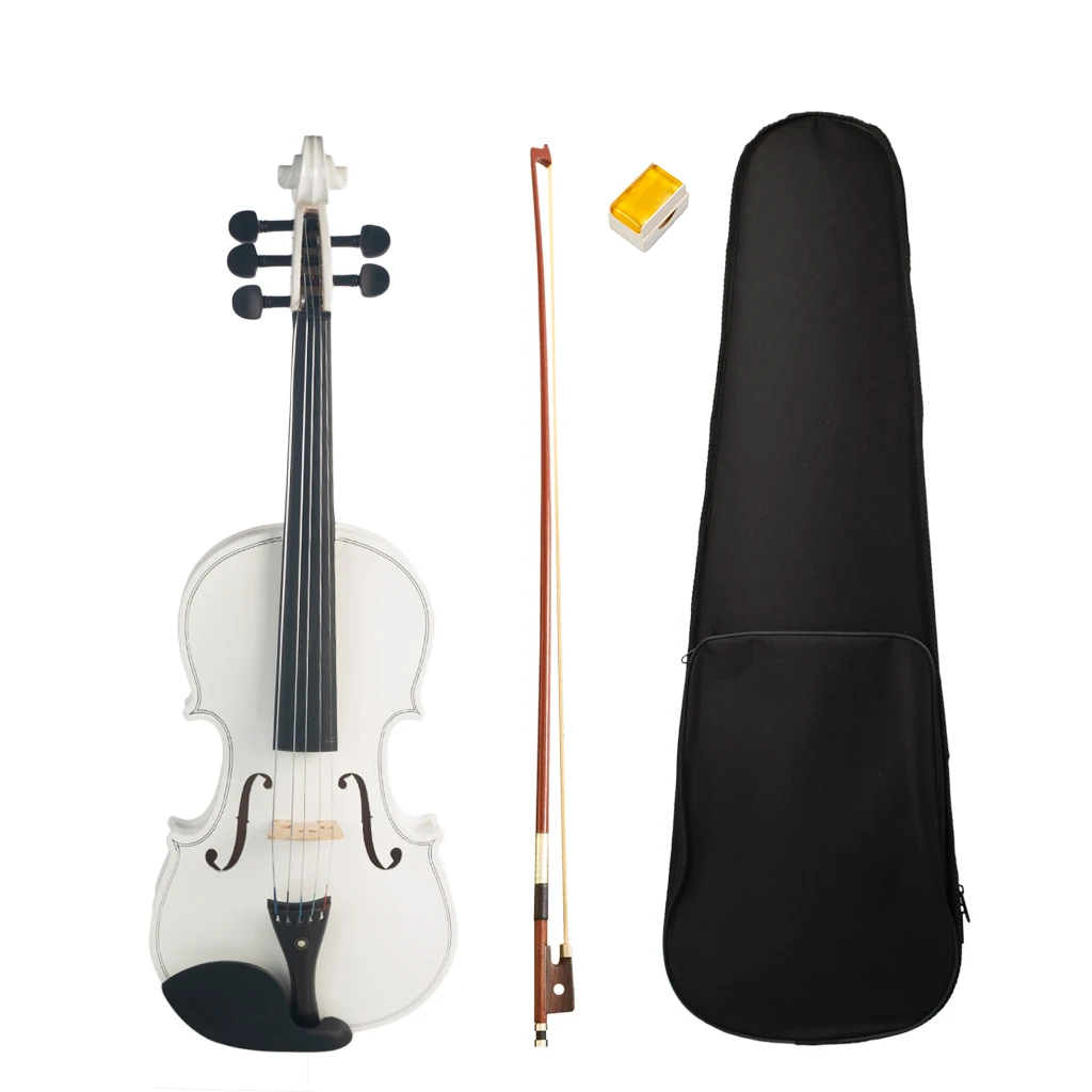 LOMMI 5 Strings Acoustic Violin 5 String Violin 4/4 Full Size Violin +Case Bow Rosin Student 5 String Violin Acoustic Fiddle SET enlarge