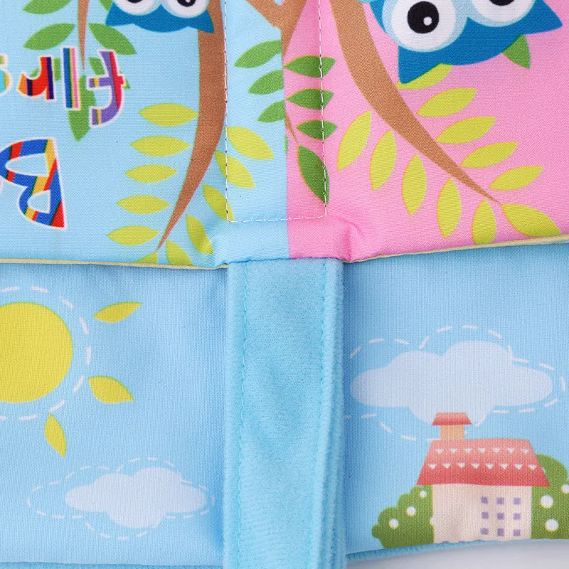 

Folding Activity Book Soft Rattles Infant Intelligence Development Early Educational Toys Paper Interactive Toy Baby Cloth Book