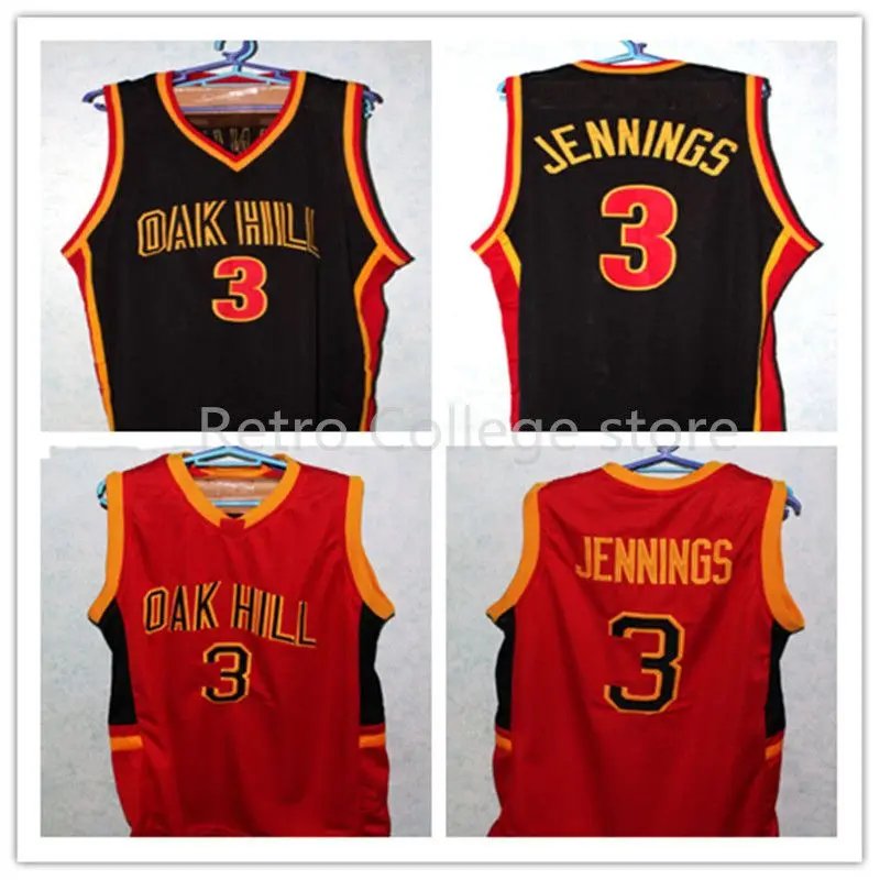 

BRANDON JENNINGS #3 OAK HILL HIGH SCHOOL JERSEY Basketball Jersey Mens Stitched Custom Any Number Name