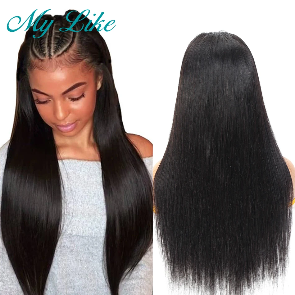 MY Like объемные волнистые человеческие волосы на кружеве парики 13x4 предварительно
