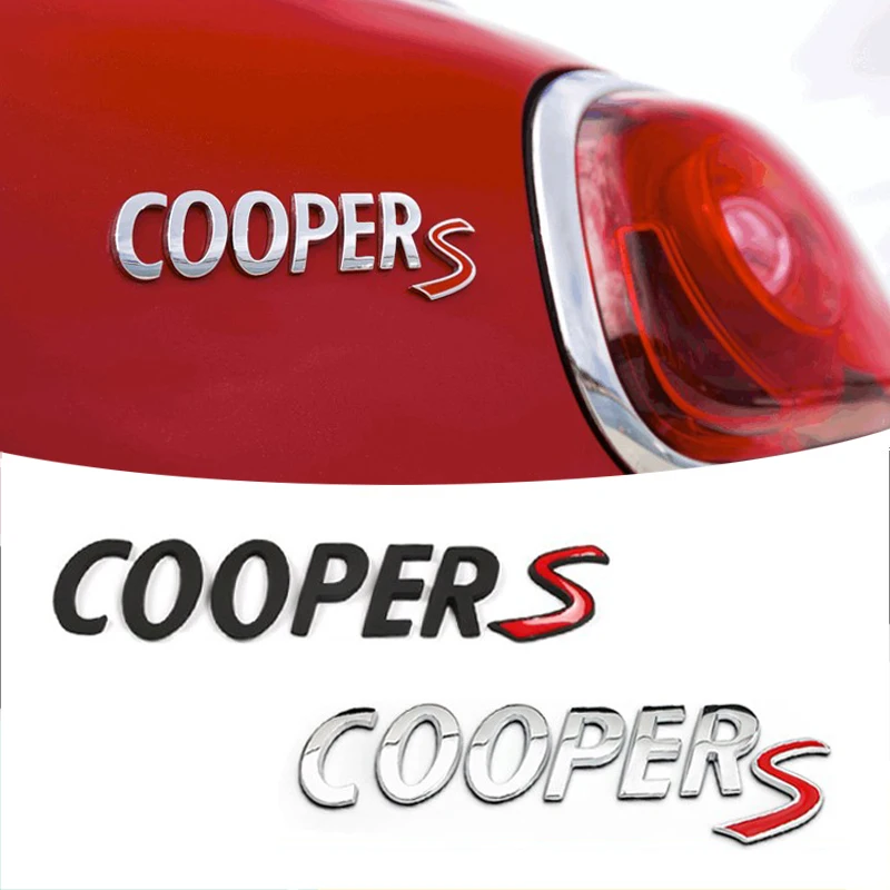 

Автомобильный хвост металлические куперы 3D буквы наклейка эмблема задний багажник значок для Mini Cooper R53 R56 R60 R61 F54 F55 F56 F57 F60 аксессуары