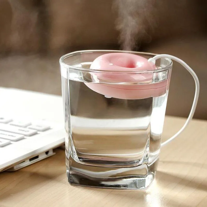 

Portable Mini Donuts USB Air Humidifier Aroma Essential Oil Diffuser Mist Maker For Home Atomizer Aromatherapy Free Shipping
