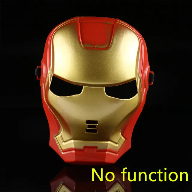iron Man Фигурки Человека-паука Marvel игрушки Мстители Железный человек Капитан Америка Человек-паук Маска перчатка Халка плащ косплей Хэллоуин - Цвет: iron Man