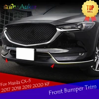 for mazda cx 5 cx5 2017 2021 kf car head bottom bumper chrome molding grille trim strips garnish sticker car styling accessories