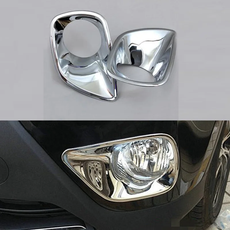 Автомобильная Передняя хромированная противотуманная фара декоративная крышка