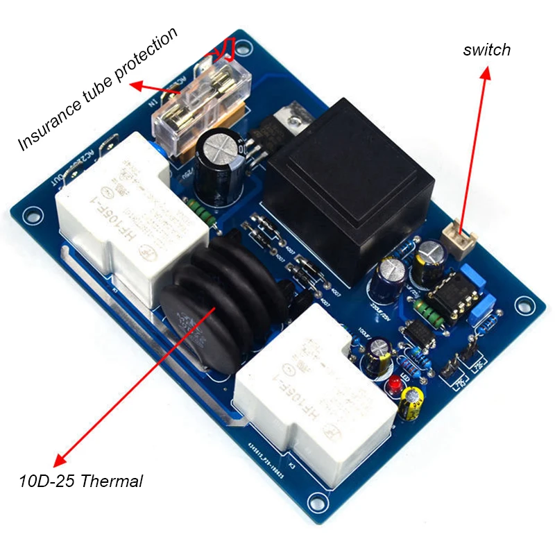 Усилитель мощности класса А Lusya 220 В защитная плата с мягким стартом и задержкой