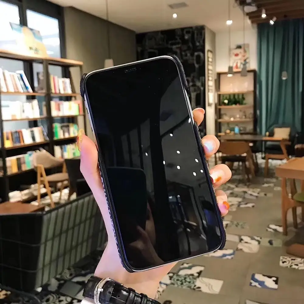 Жесткий чехол из искусственной кожи для iPhone 12 11pro max 6s 7Plus X XS Max XR чехлы змеиной 7 8 Plus
