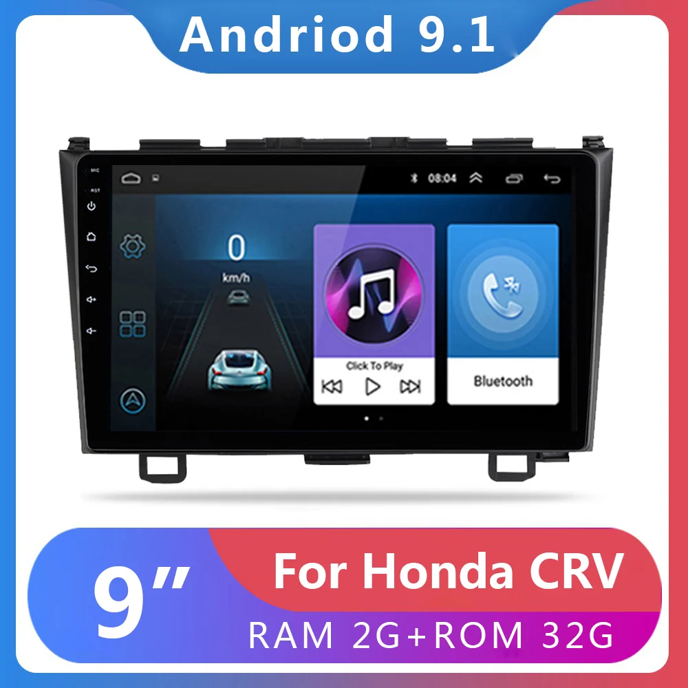 Автомобильный мультимедийный видеоплеер магнитола на Android 9 1 с &quotэкраном GPS для