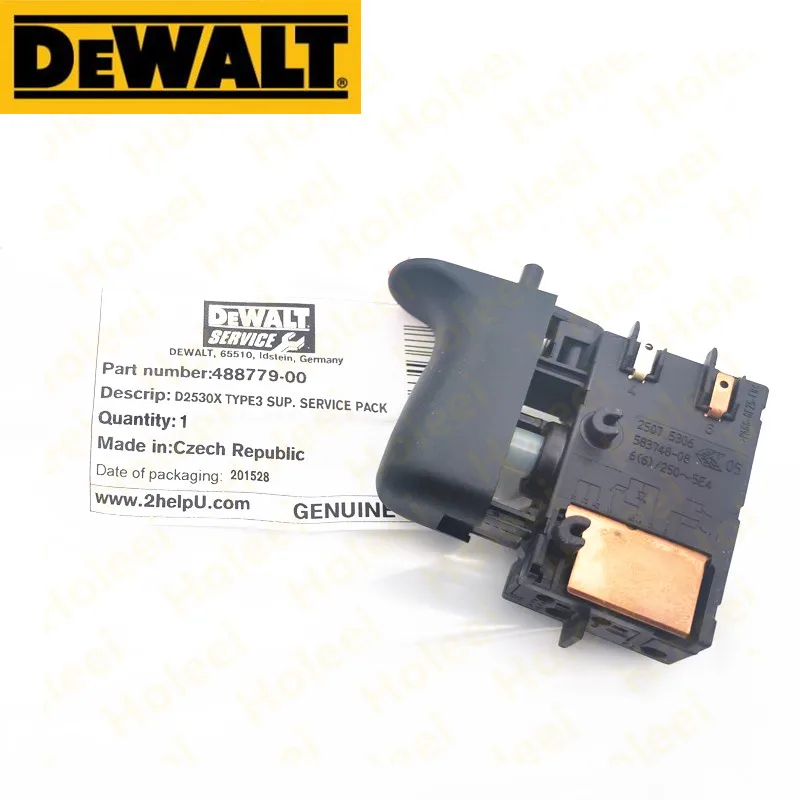 Переключатель 583748-08 для DEWALT DCW24K3 D25314K D25313K D25304K D25303K D25213K D25203K D25201K D25114K D24113K D25123K 488779-00