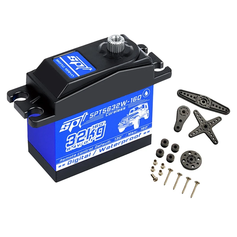 

SPT 32KG Digital Servo Digital Steering Gear High for 1:10 or 1:8 Remote Control Car Climbing Big Foot Offroad Short Truck Etc