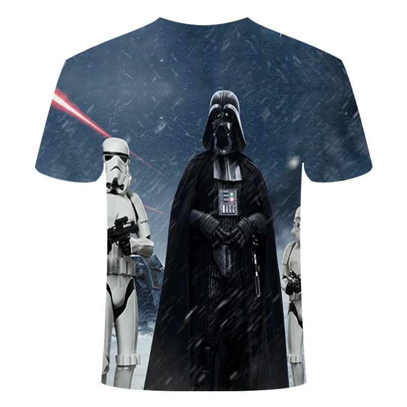 Новейшая модель; 3D печатных футболка Star Wars Для мужчин Для женщин летние шорты рукавом Забавные футболки модные Повседневное одежда Азии Размеры 3 D футболка