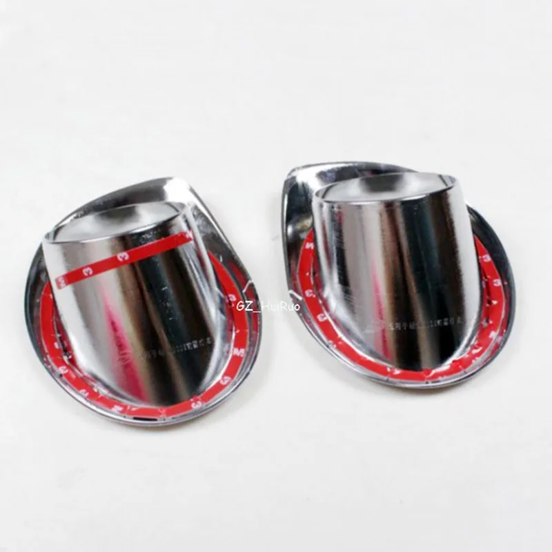 2 шт. передние противотуманные фары светильник лампы Накладка для Peugeot 3008 2013 ABS