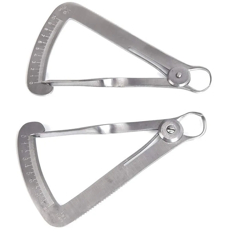 

Cesoon 1Pc Dental Stainless Steel Wax/Metal Crown Gauge Caliper Ruler Measuring Tool