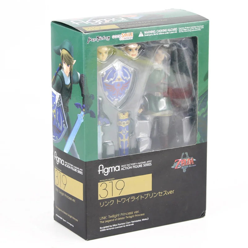 Figma 319 in Box Link Boy фигурка Figma 284 153 Nendoroid 553 413 733-DX 733 Majoras маска 3D череп ребенок окарина модель игрушки - Цвет: Figma 319 in Box