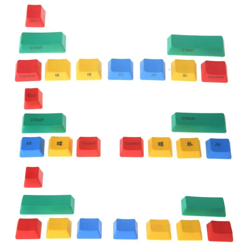 

PBT 10 Keys Keycap RGBY Mechanical Keyboard Add-on Kit OEM Cherry height
