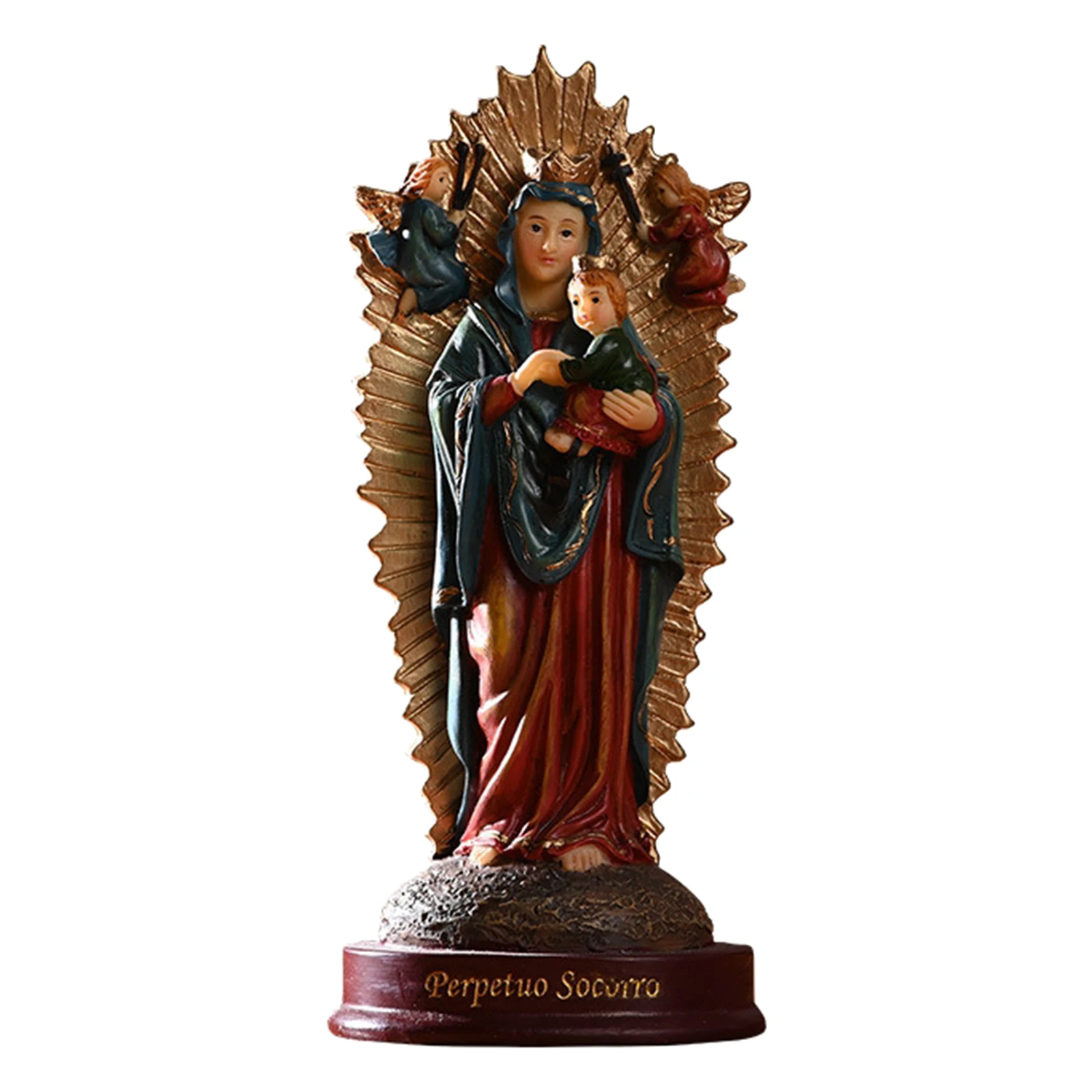 

Blessed Virgin Mary Our Lady of Lourdes Statue Religious Ornament Figurine 6"