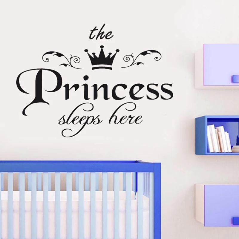 Съемные наклейки принцессы на стену художественные виниловые дверь для