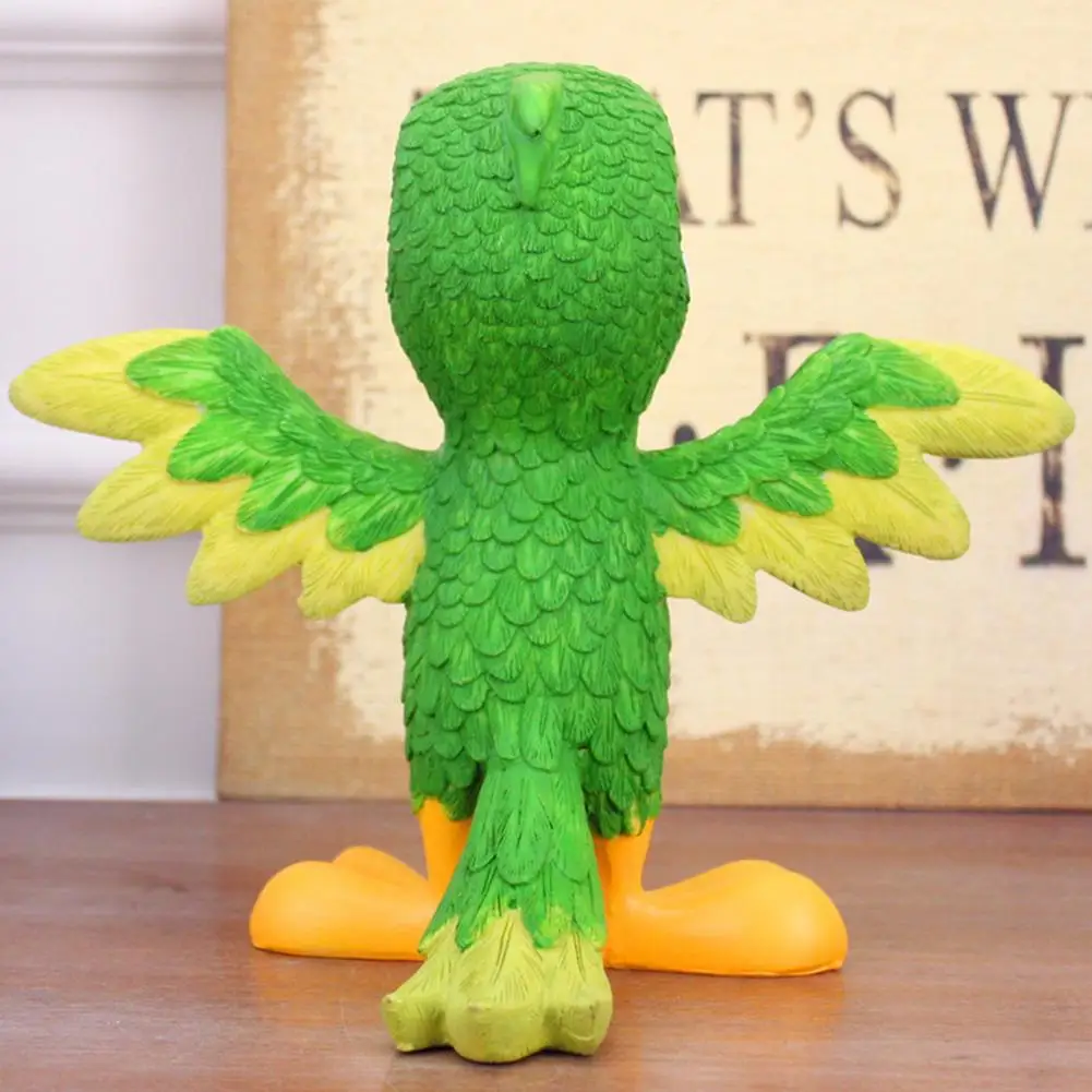

Creative Simulation Desktop Parrot Statue Colorful Resin Animal Home Garden Courtyard Decoration Craft Ornament