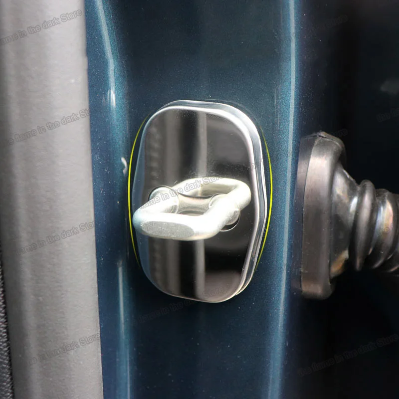 

Lsrtw2017 Stainless Steel Car Door Edge Lock Buckle Trims for Peugeot 3008 5008 2018 2019 2020 Accessories with GT logo