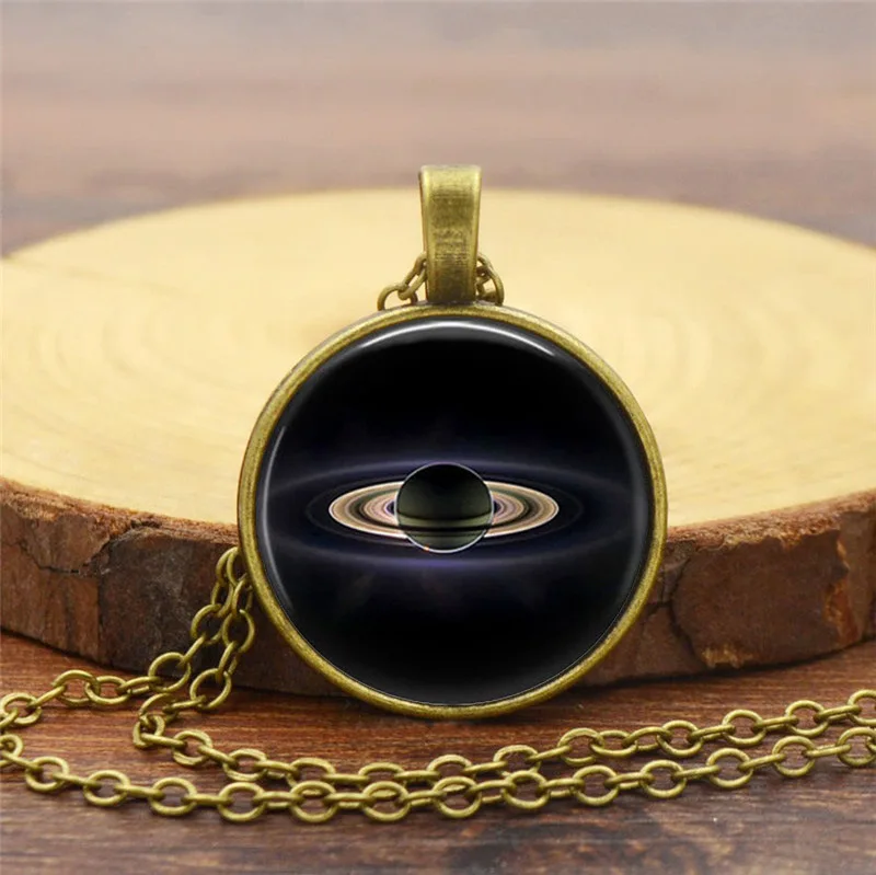 Ожерелье с подвеской в виде планеты Сатурн 3 цвета | Украшения и аксессуары