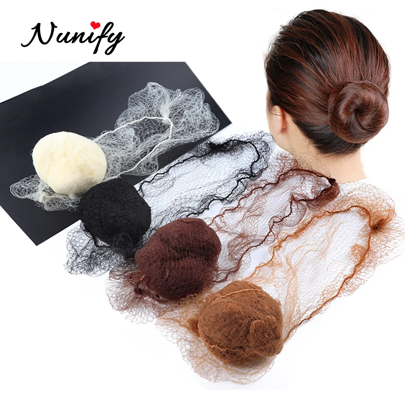 Nunify 20Pcs Hair Nets Invisible Elastic Edge Mesh Hair Styling Hairnet Soft Lines For Dancing Sporting Hair Net Wigs Weaving