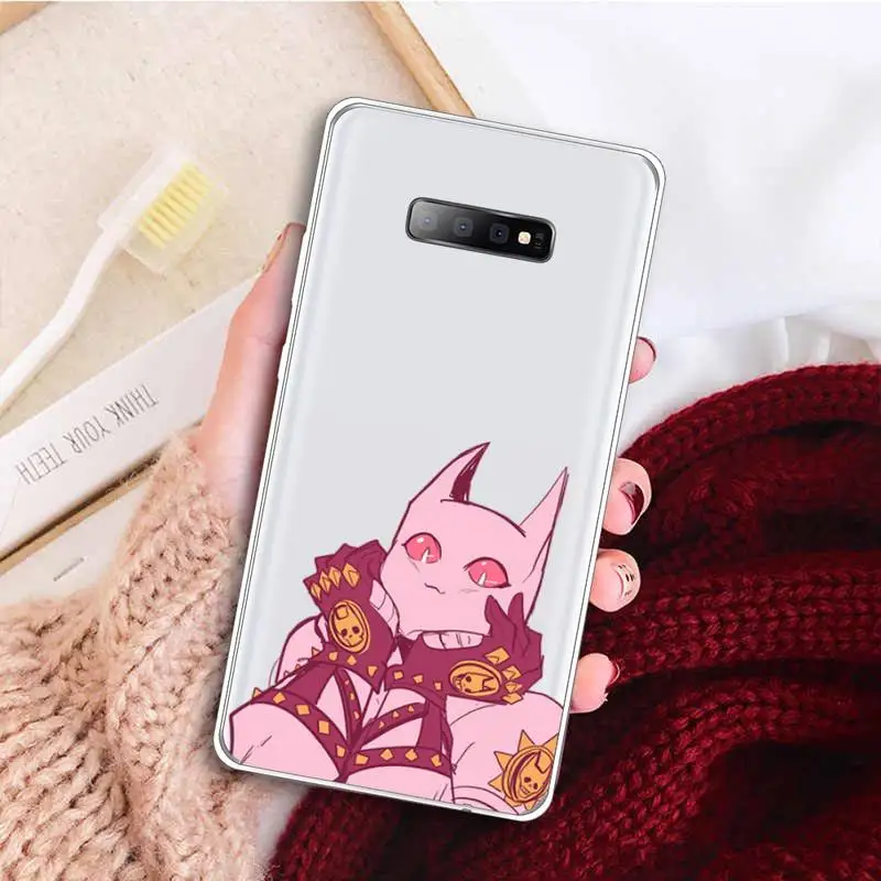 

Anime JoJos Bizarre Adventure Phone Case Transparent for samsung A 21s 50 71 S 8 9 20 20fe note 10 20 ultra plus