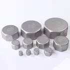 Концевая заглушка, 18 дюйма, 14 дюйма, 38 дюйма, 12 дюйма, 34 дюйма, 1-14 дюйма, 1-12 дюйма, BSP с внутренней резьбой, 304 фитинги из нержавеющей стали, с шестигранной головкой