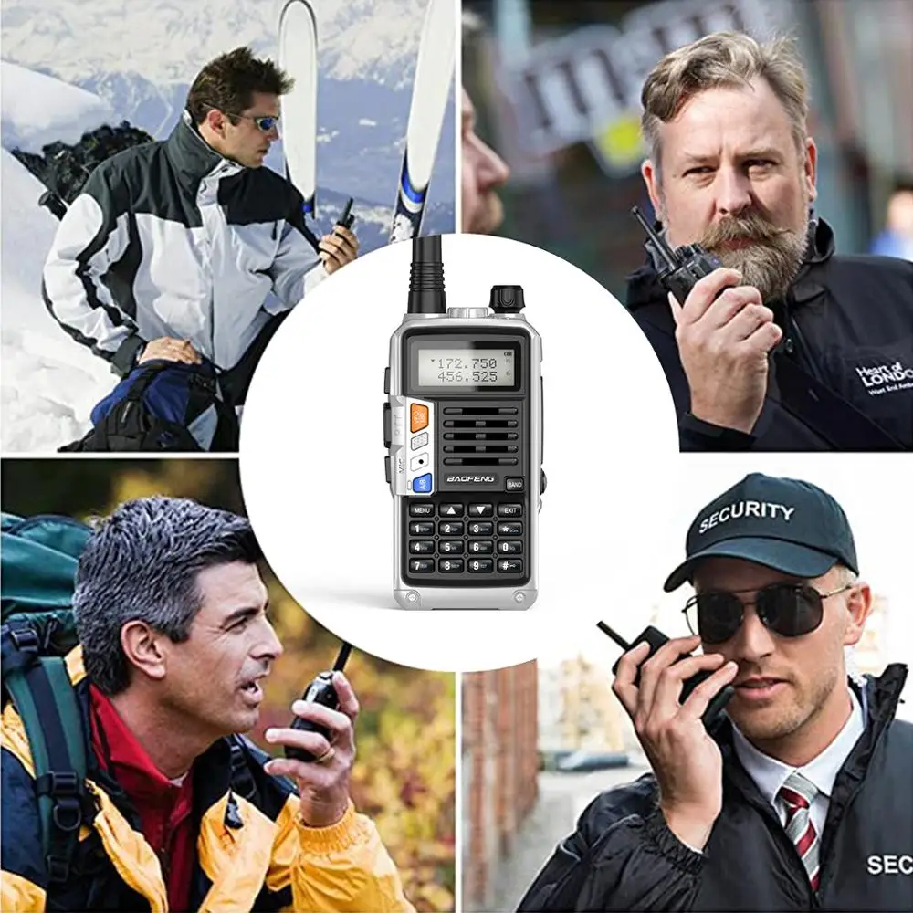 

Sliver BaoFeng UV-S9 Plus 10W Dual Band Ham Radio (136-174MHz VHF & 400-520MHz UHF) Walkie Talkie