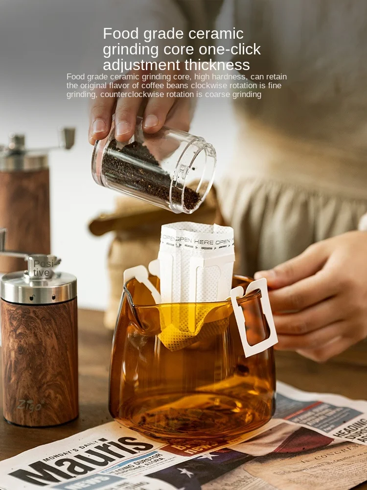 売却 コーヒー豆グラインダー小さなコーヒーマシン研削統合の人の手研削コーヒーマシン手回し