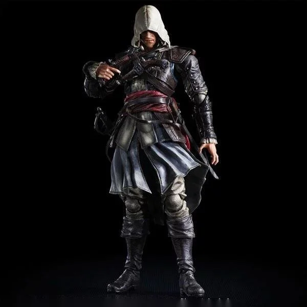 

Anime Game PA Change Creed 4 Black Flag Edward Kenway Movable Boxed Figure About 27CM