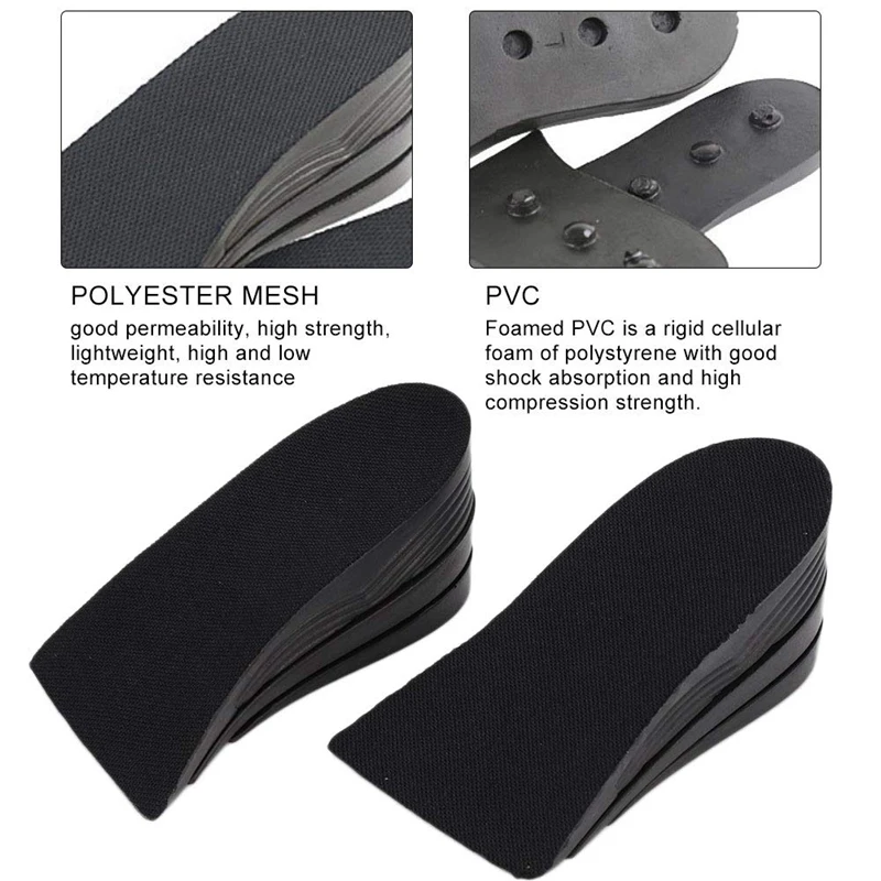 1 Pair Of Heightening Insoles Height Lifting Pads Can Be Detachable And Adjustable 3 Cm 5 For Both Men Women | Обувь