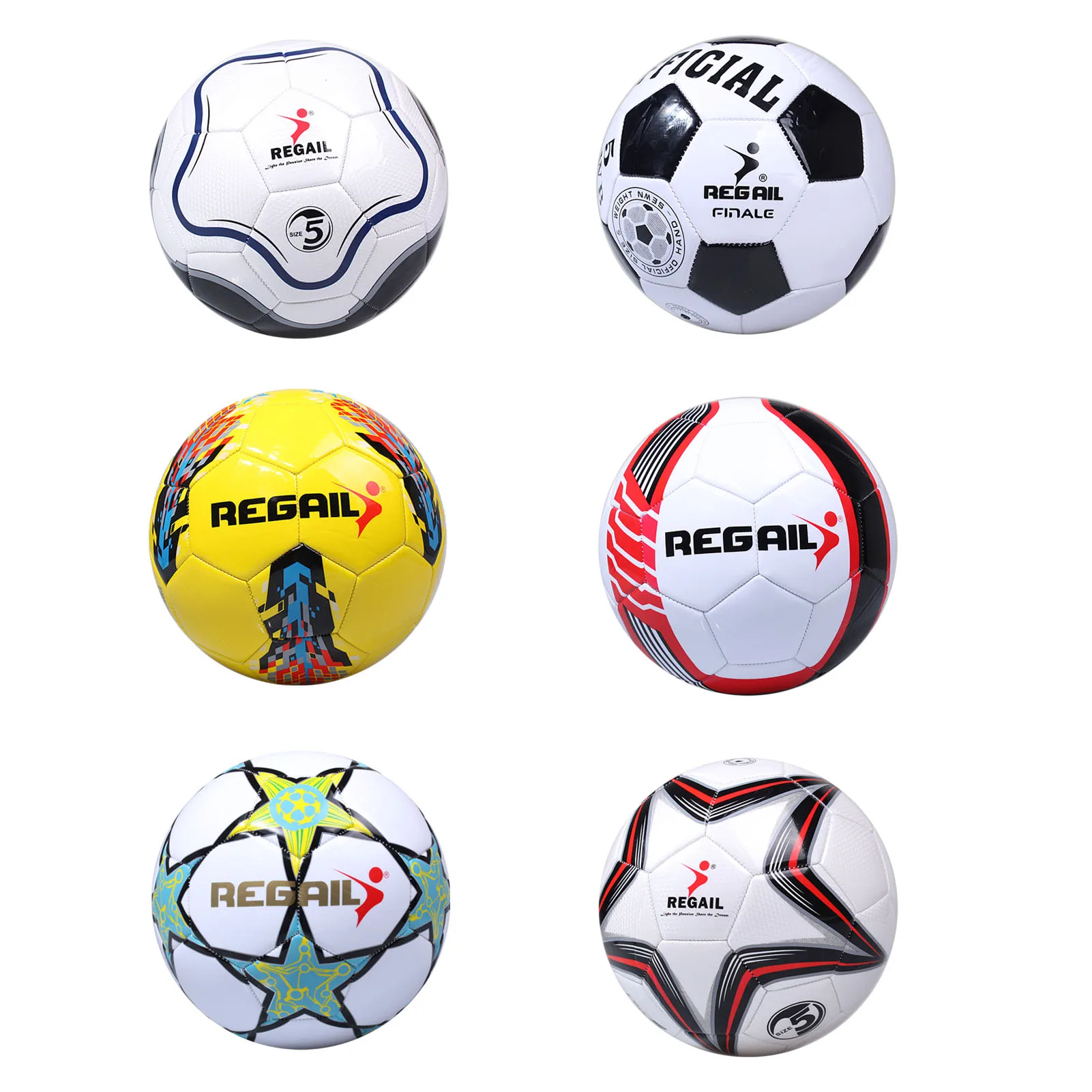 

2021 Newest Match Soccer Ball Standard Size 5 Football Ball PU Material High Quality Sports League Training Balls Futbol Futebol