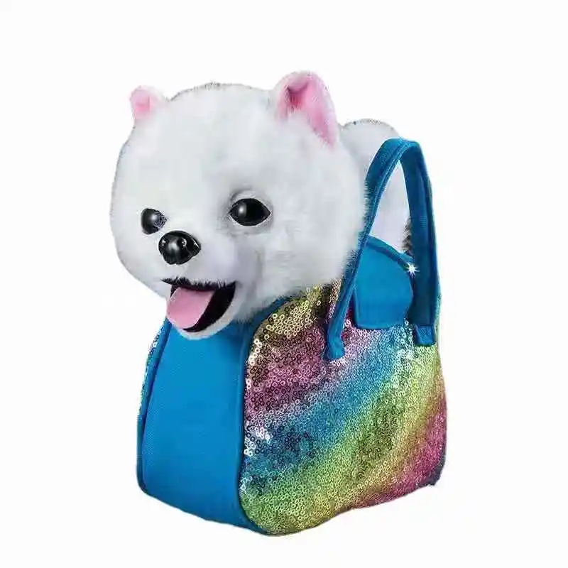 Электронная Интерактивная игрушка-собака с ручкой робот-щенок пение домашних